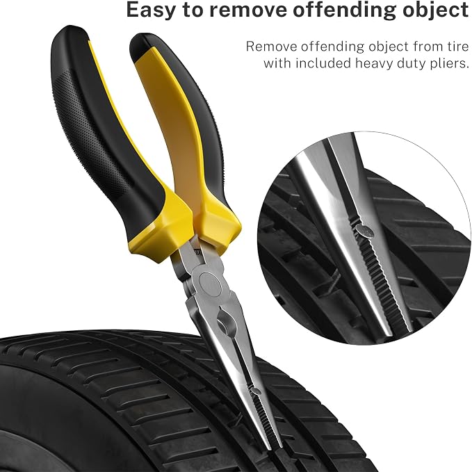 Flat Tire Repair Kit with Plugs 31 Pcs - Image 3