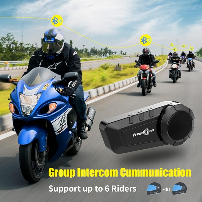 FreedConn KY PRO Motorcycle Helmet Bluetooth Headset, Motorcycle Communication - Image 3