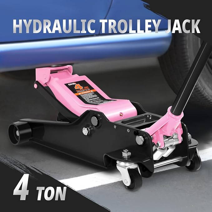 DNA MOTORING Floor Jack 4 Ton Capacity, Fast Lift Low Profile Hydraulic Trolley - Image 4