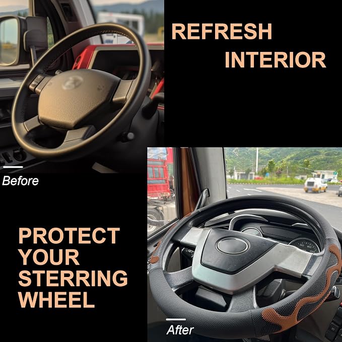 PINCTROT XL Size 17.5-18 Inch Comfy Grip Steering Wheel Cover - Image 4