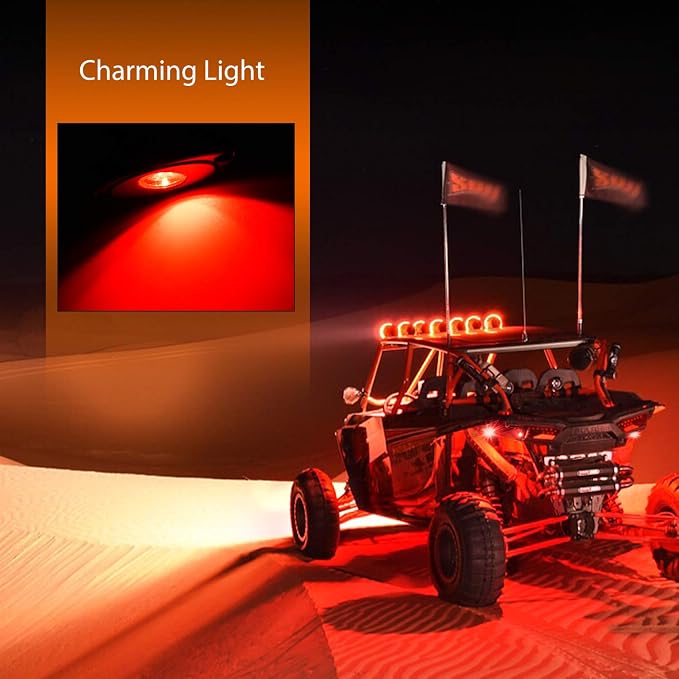 Nilight LED Rock Light 6PCS Underglow Wheel Well Pods Waterproof Exterior - Image 6
