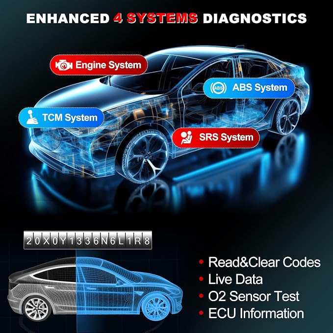 KINGBOLEN S500 OBD2 Scanner, ABS SRS Engine at Diagnostic Tool, Automotriz Code - Image 3