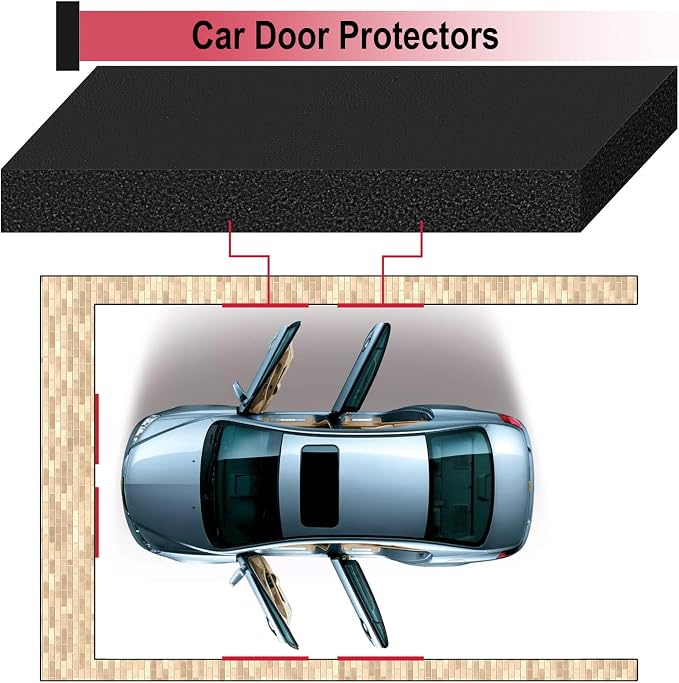 Garage Wall Protector for Car Doors, Garage Wall Bumper, Waterproof Garage - Image 3