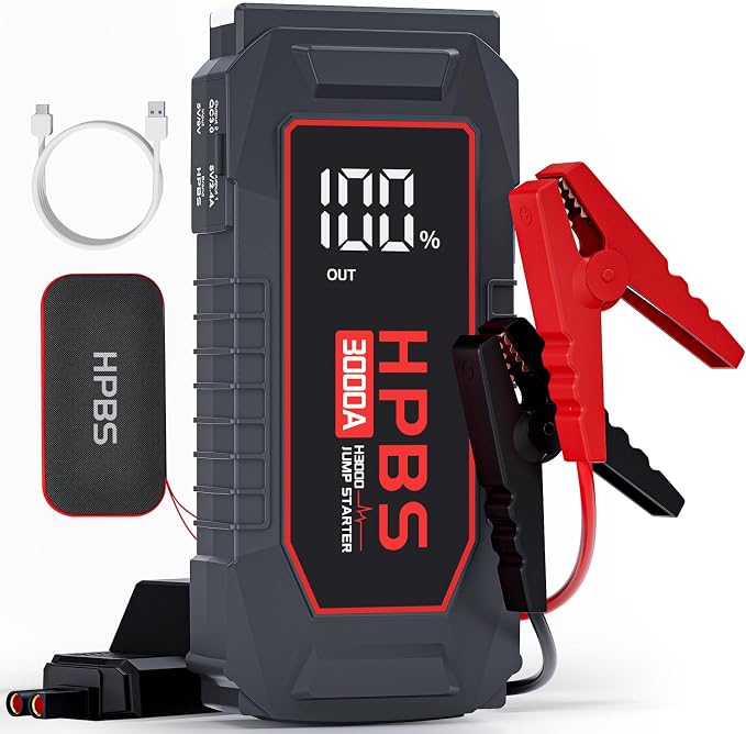 Jump Starter - 3000A Car Battery Jump Starter by HPBS