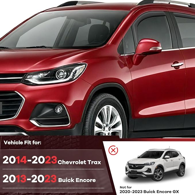 in Channel Rain Guards Fit for Buick Encore 2013-2023/Chevrolet Trax 2014 2015 - Image 2