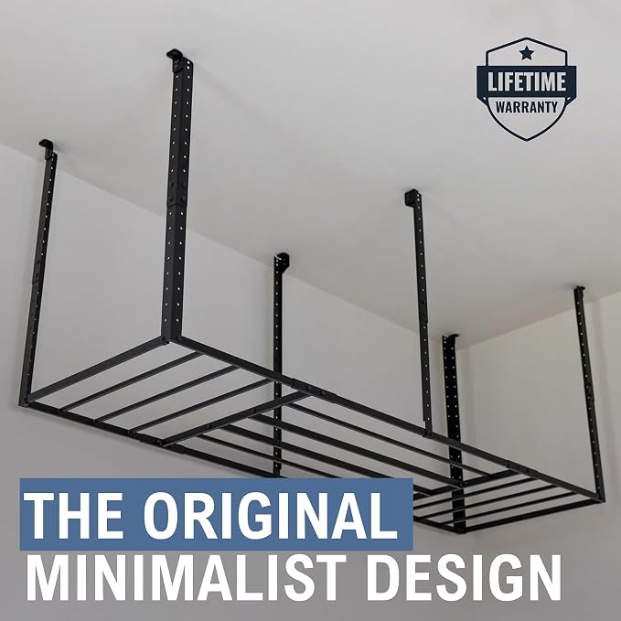 StoreYourBoard Heavy-Duty Ceiling Mounted Garage Shelving, Steel Overhead - Image 2