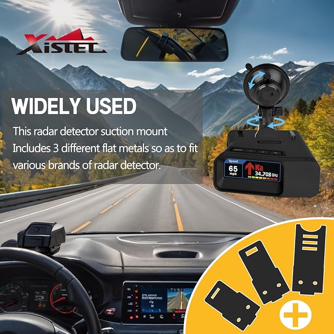 Xislet Radar Detector Mount for Car Truck Vehicle Sedan Windshield Super - Image 2
