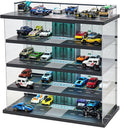 Display Case Compatible with Hot Wheels Garage & Matchbox Cars with LED Light by GALUMO