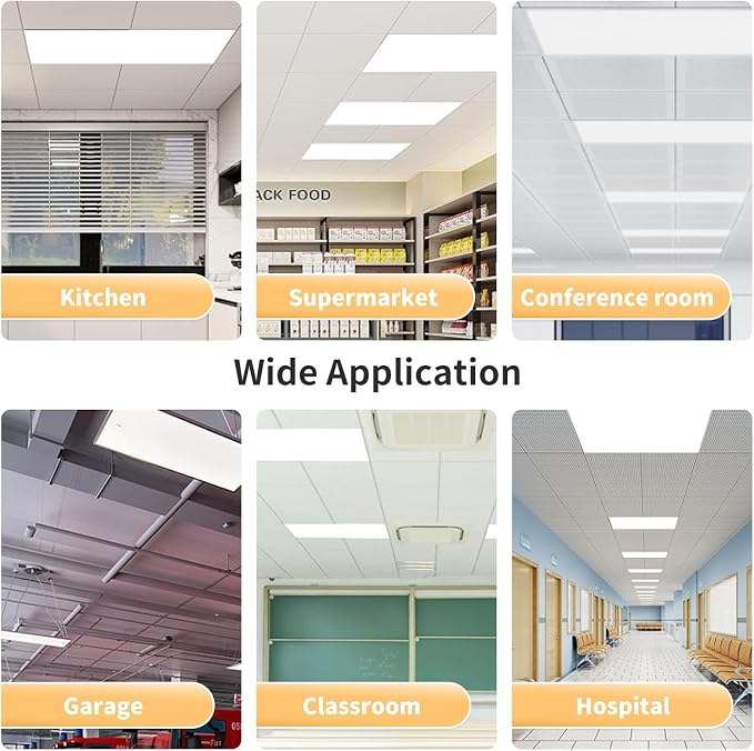 2X4 Led Flat Panel Light, 0-10V Dimmable, 3000K/4000K/5000K, 30W/40W/50W - Image 3