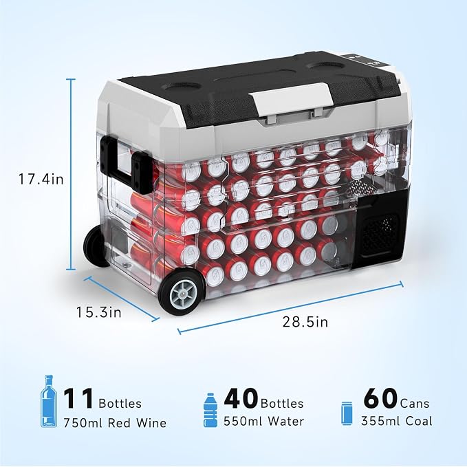 SubSun12V Cooler Car Fridge, 48QT -4℉~68℉ Fast Cooling Car Refrigerator - Image 7