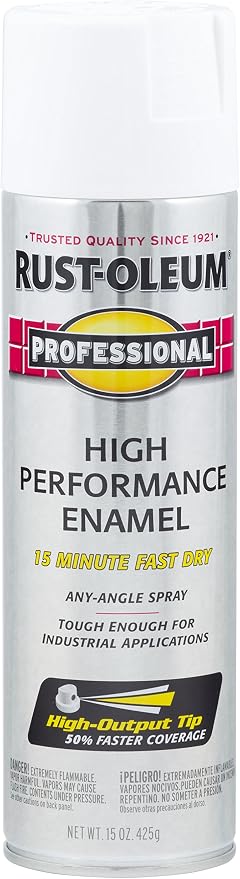 Rust-Oleum 7592838 Professional High Performance Enamel Spray Paint, 15 Oz by Rust-Oleum