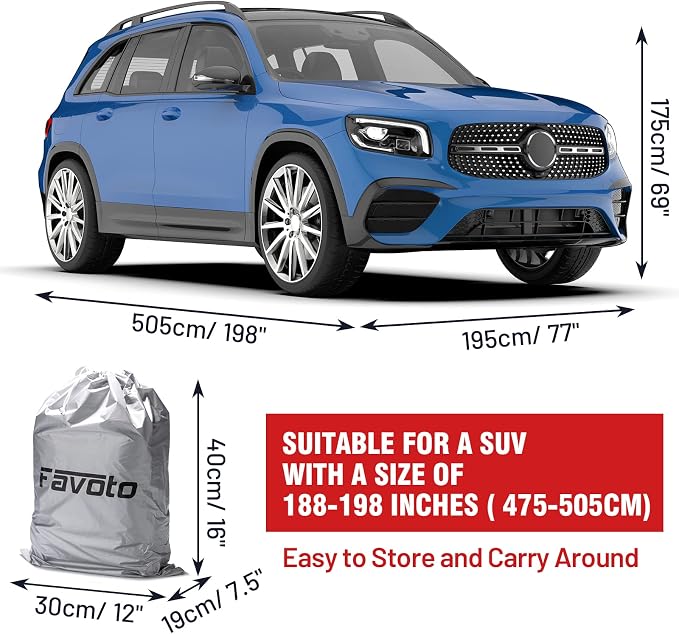 Favoto SUV Car Cover Waterproof - Image 8