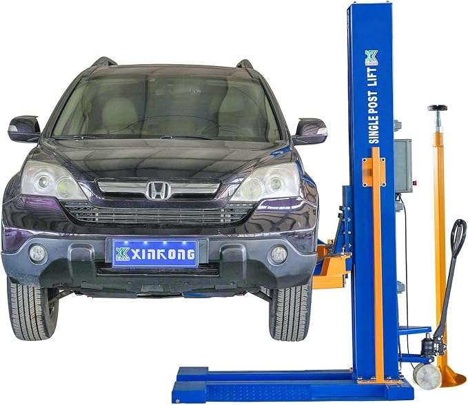XK-6200 Mobile Single Post Car Lift Electro-Lock Maximum Lifting Capacity 6200 - Image 2