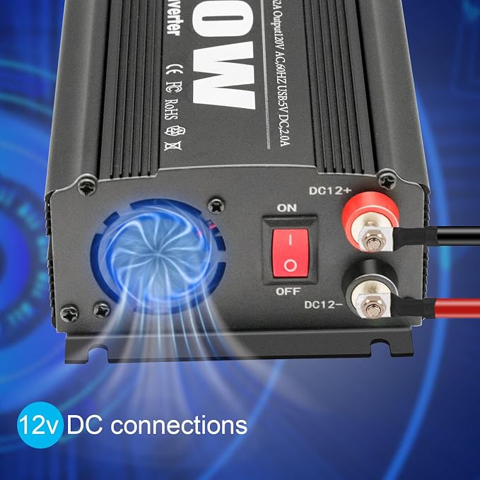 600W Power Inverter DC 12V to AC 110V Car Charger Plug Inverter Adapter - Image 4