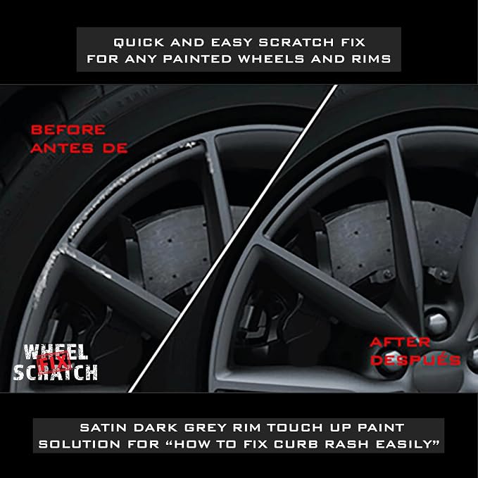 Gray Rim Touch Up Paint Kit, Car Wheel Scratch Repair Kit, Wheel Touch Up Paint - Image 2