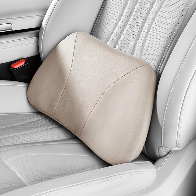 1P Lumbar Support Pillow, 15.5x8.7 Memory Foam, Superfiber Suede, Drive car by -----------------