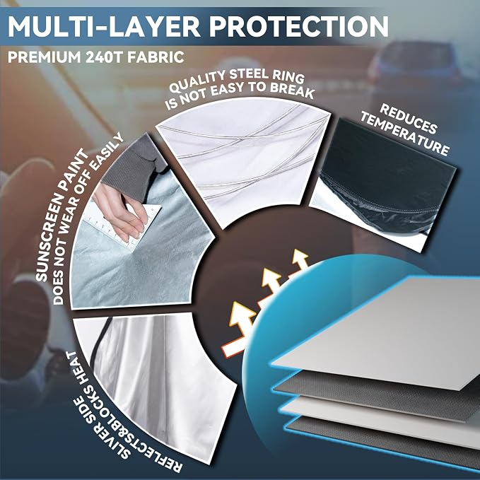 for Ford f150 2012-2014 Windshield Sun Shade - Image 7