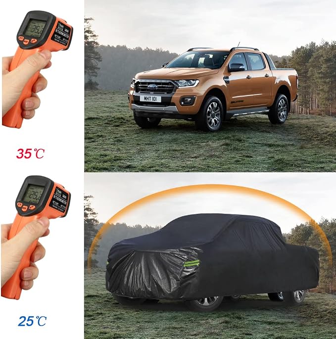 KouKou Truck Cover Waterproof All Weather, 7 Layers Heavy Duty Pickup Cover - Image 5