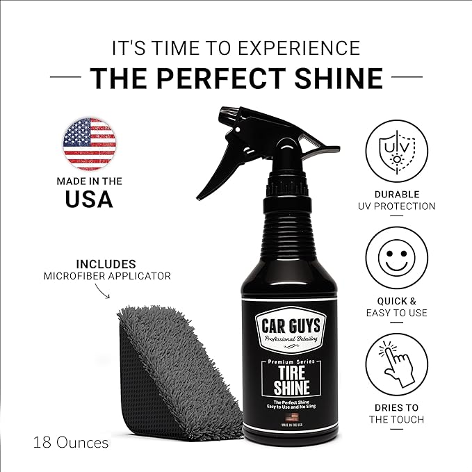 CAR GUYS Tire Shine Spray | The Perfect Shine | Durable and User Friendly Tire - Image 2
