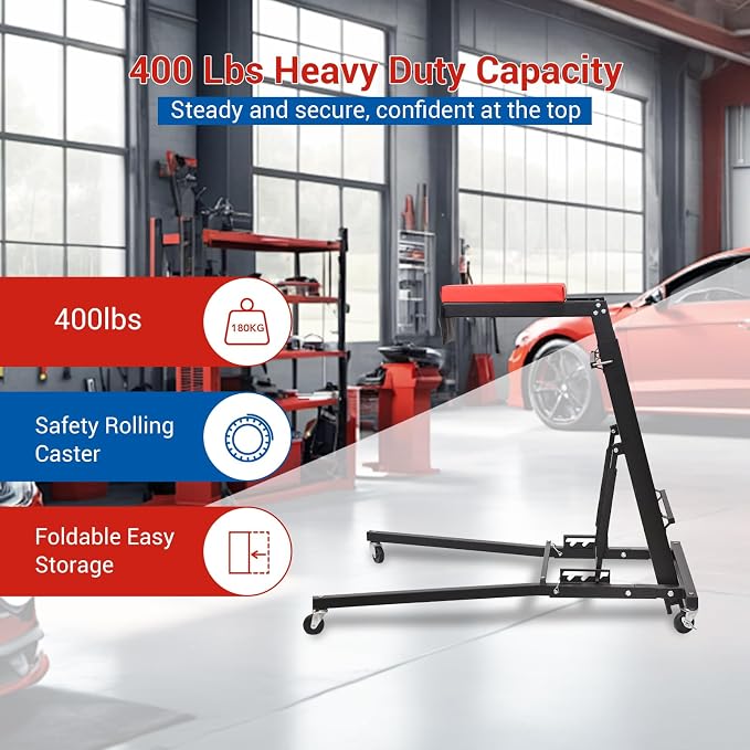400lbs Foldable High Top Automotive Engine Creeper - Image 2