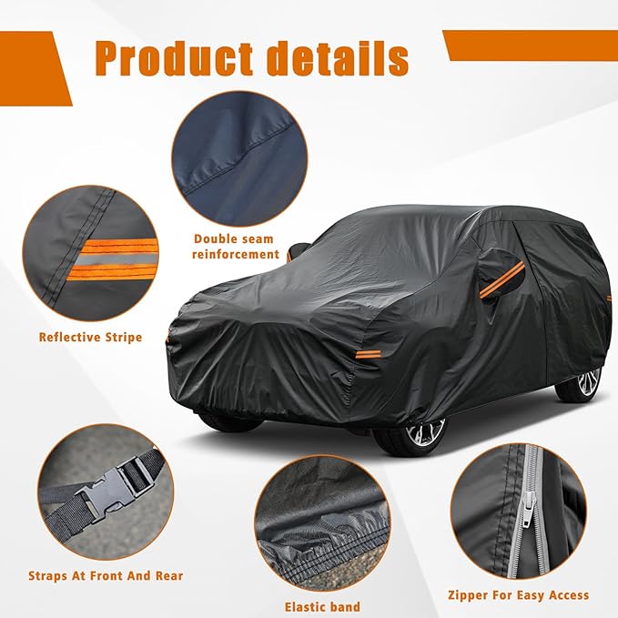 Kayme 7 Layer SUV Car Cover Custom Fit - Image 4