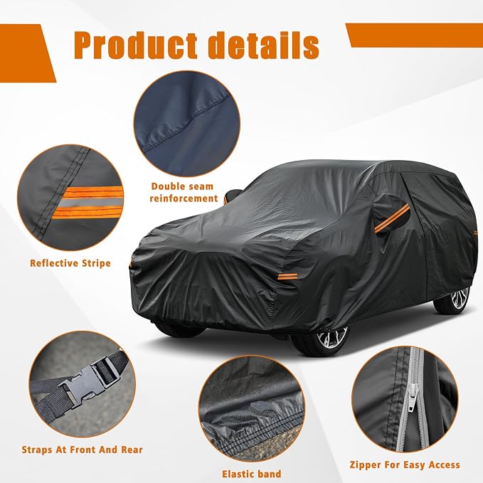 Kayme 7 Layers SUV Car Cover Custom Fit - Image 4