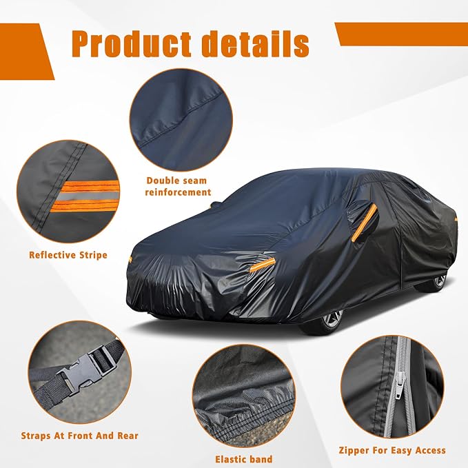 Kayme 7 Layers Car Cover Custom Fit - Image 6