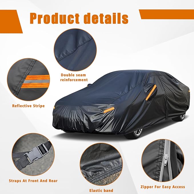 Kayme 7 Layers Car Cover Custom Fit - Image 4