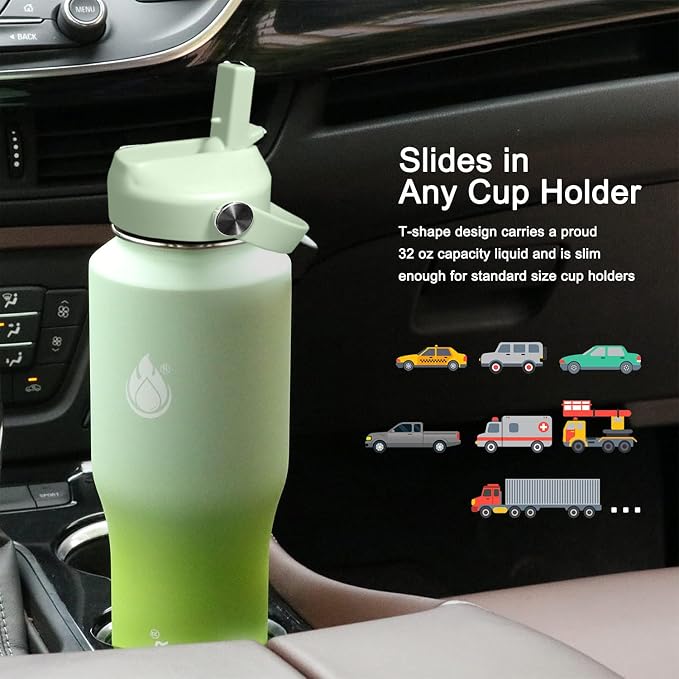 SENDESTAR 32oz Water Bottle Wide Mouth Stainless Steel Vacuum Insulated Double - Image 3