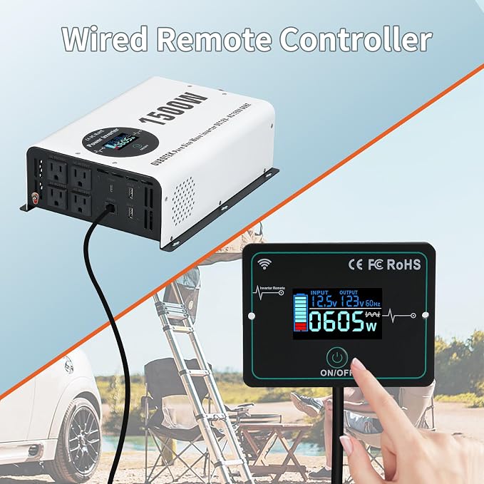 1500W Pure Sine Wave Power Inverter - Image 4