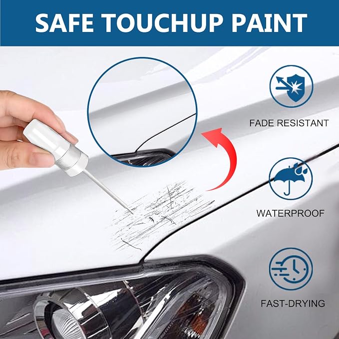 Summit White Touch Up Paint for Chevrolet-Exact Match 2 in 1 touchup Paint Pen - Image 2