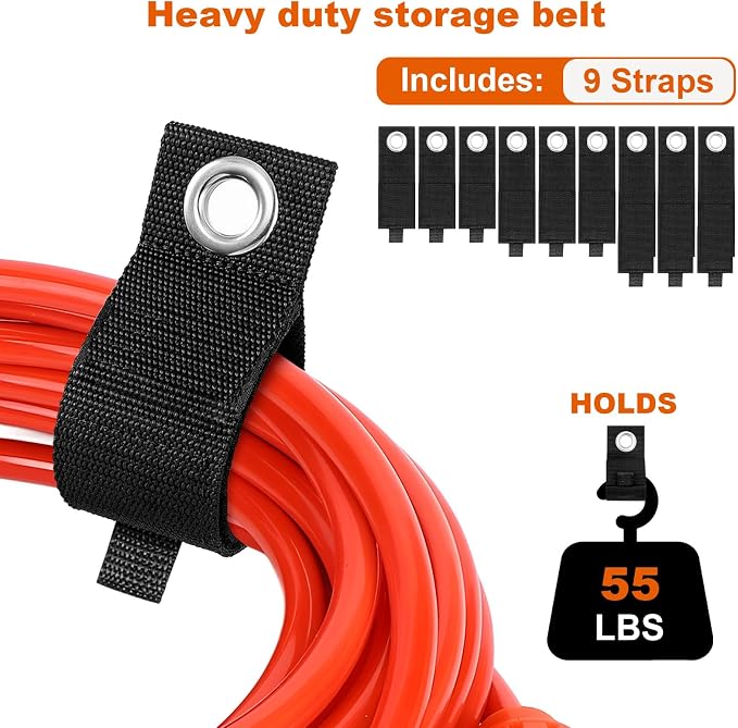 Heavy-Duty Storage Straps，Extension Cord Holder Organizer Variety Pack Holds - Image 5