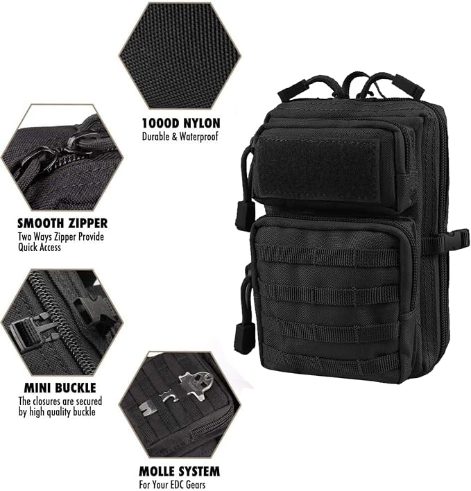 Universal Tactical Seat ​Back Organizer Vehicle Molle Panel Organizer Storage - Image 6