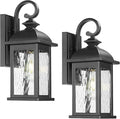 FEMILA 2 Packs Outdoor Waterproof Wall Lights Fixture, Anti-Rust Matte Black by FEMILA