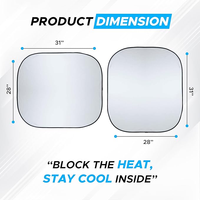 Car Windshield Sun Shade Foldable | Front Windshield Shade - Image 5