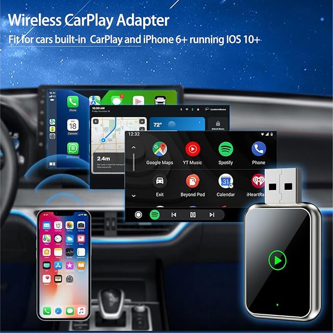Wireless CarPlay Adapter for iPhone, Easily Upgrade Wired to Apple CarPlay - Image 6
