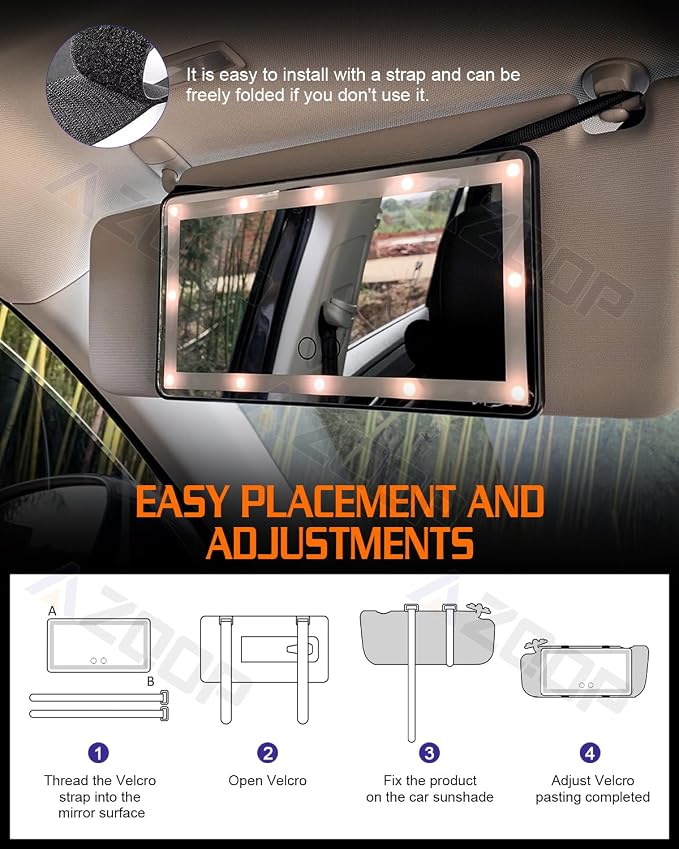 Car Sun Visor Vanity Mirror Compatible - Image 7