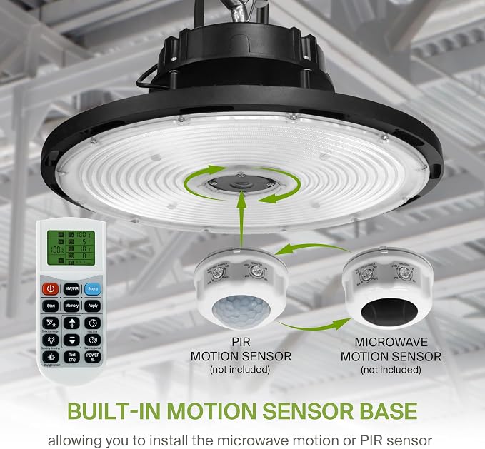 ASD LED High Bay UFO Light Fixture, Commercial Shop Lighting | Dimmable - Image 7