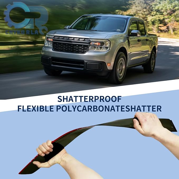 4PCS Window Rain Guards Fit for 2022 2023 2024 2025 Ford Maverick XL XLT Lariat - Image 4
