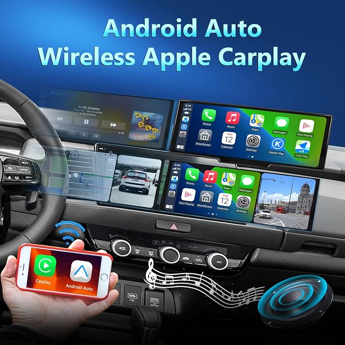 Portable Carplay Screen for Car, 9.28" HD Carplay and Android Auto Screen - Image 2