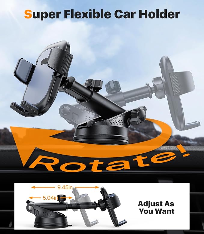 Ultra Stable Phone Holders for Your Car Universal Car Phone Holder Mount Long - Image 4