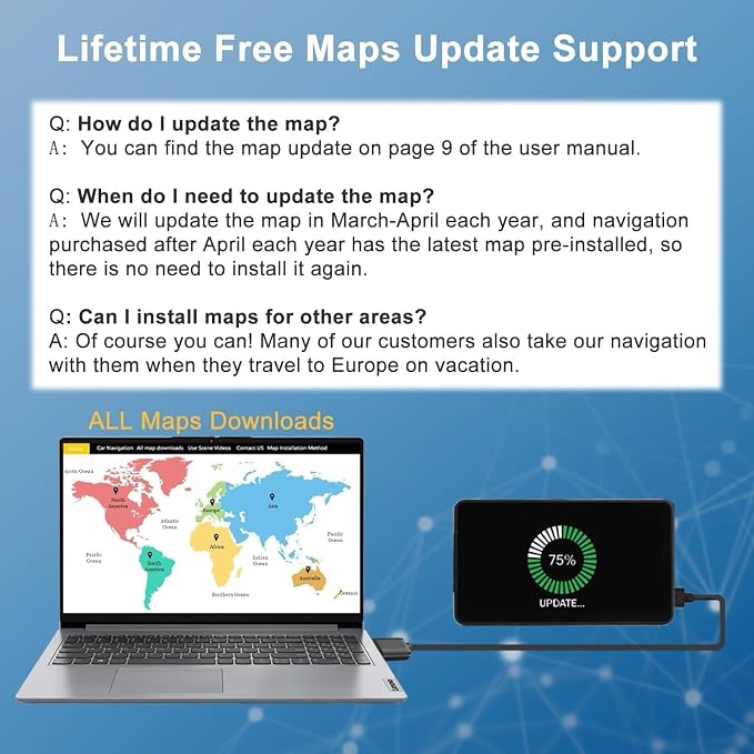 GPS Navigator for Car Truck RV, 9 ” Trucker GPS for Semi Truck 2025 Map， Real - Image 6