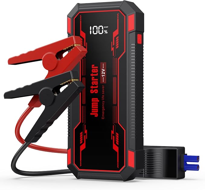 Car Jump Starter 6000A Car Battery Jump Starter Portable, 12V Battery Jumper by GKUTW