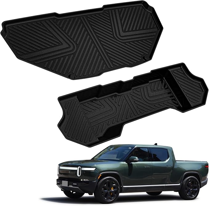 LASFIT Front Trunk Mats for Rivian R1T & Rivian R1S 2024 2023 2022, All Weather - Image 6