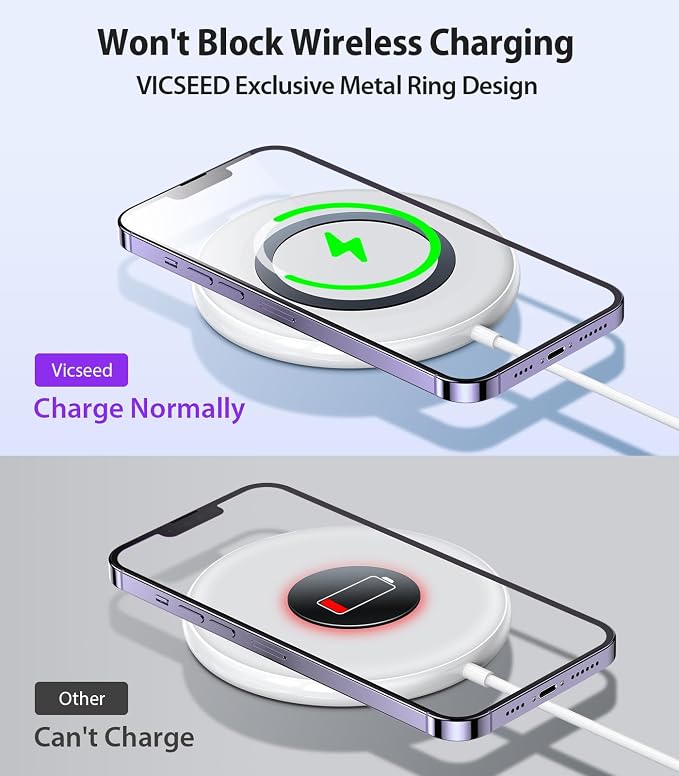 VICSEED for MagSafe Car Mount Magnetic Phone Holder for Car Vent 360 Adjustable - Image 7