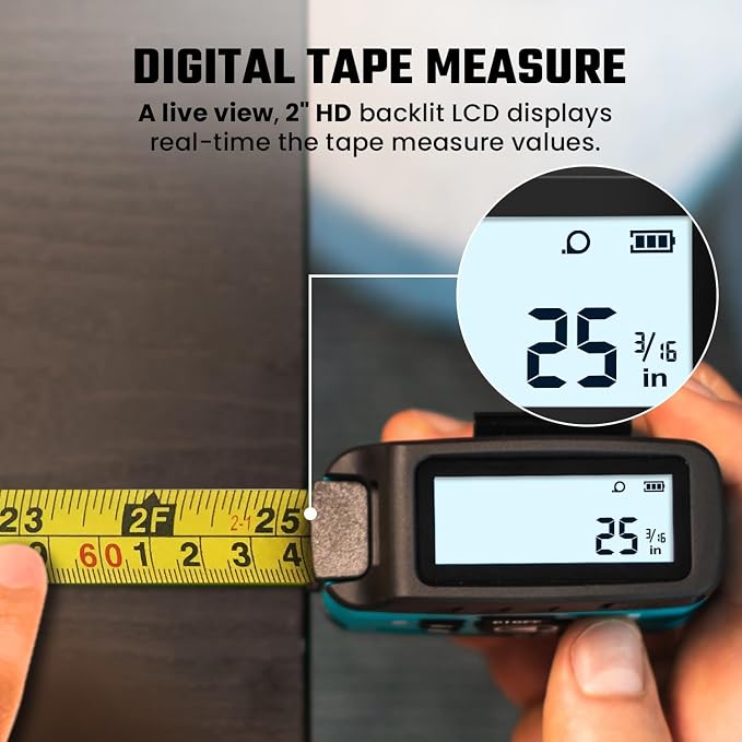 MiLESEEY DT20 Laser Tape Measure 3-in-1, 130FT Laser Distance Meter, 16FT - Image 3