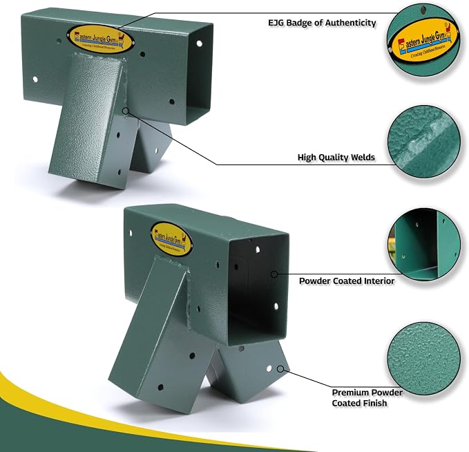 Easy 1-2-3 90° A-Frame Swing Set Bracket Heavy Duty - Image 2