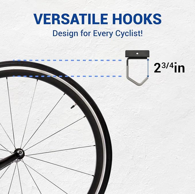Yes4All Freestanding Bike Storage Rack, 300 Lbs 5 Levels Sturdy Steel Vertical - Image 3