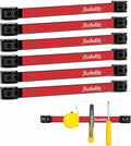 6 Pieces 12" Magnetic Tool Holder Strip, Metal Tool Organizer Rack by RechabiteMagneticTools
