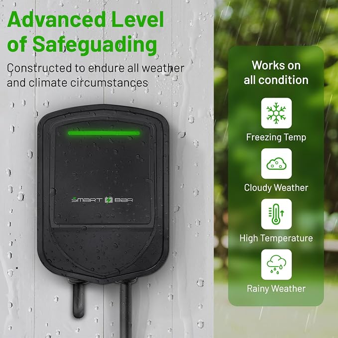 SBB Home Smart Level 2 EV Charger up to 48Amp, 240V Indoor/Outdoor Fast Car - Image 4